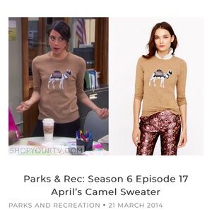 J.crew cashmere blend embroidered sweater